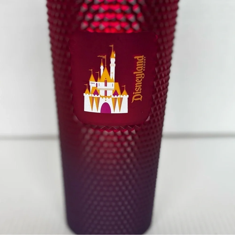 Starbucks Disneyland 2021 Cinderella Castle Geometric Tumbler Pink Ombre